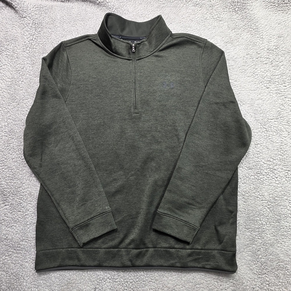 Under Armour Storm Coldgear Golf Sweatshirt Pullover Size XXL Mens 1/4 Zip Green